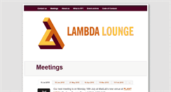 Desktop Screenshot of lambdalounge.org.uk